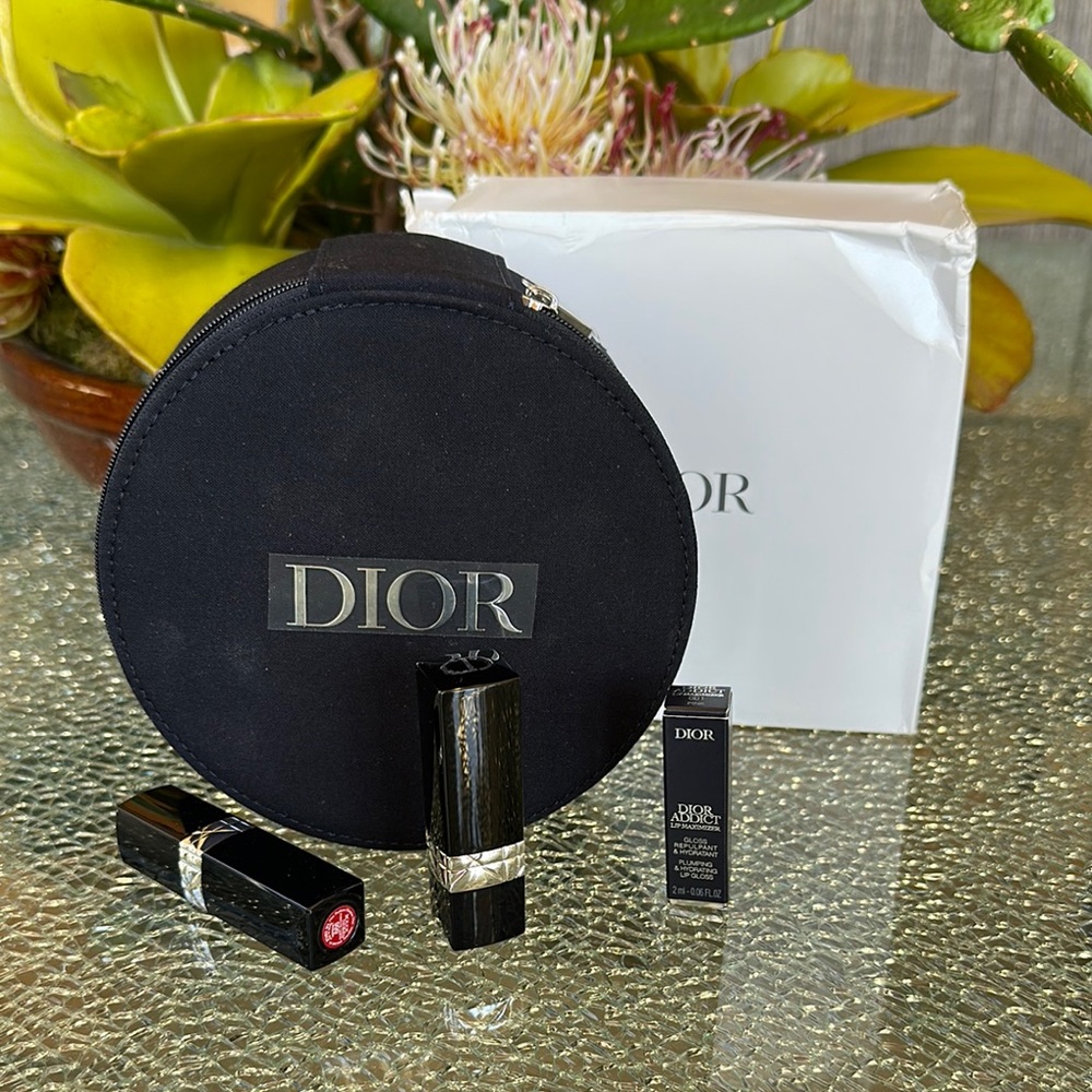 Dior Lipstick Set with Black Case
